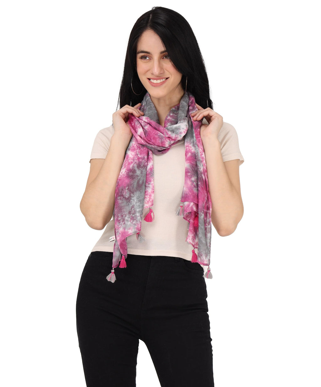PALATT Cotton Scarf for Women | Lightweight Summer Stole for Women | Soft Breathable Ladies Scarf | Size 70 x 180 cm