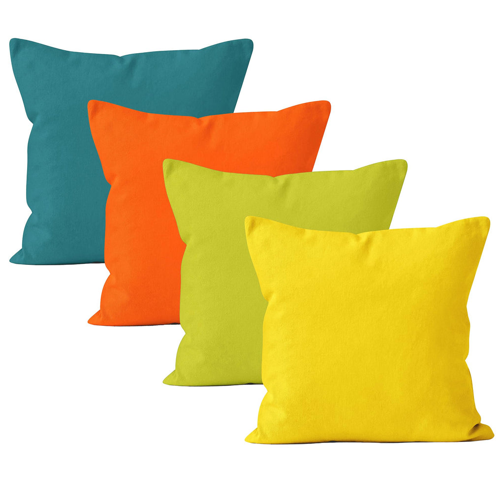 Encasa XO Cushion Covers, No Inserts, Cotton Throw Pillow Cases