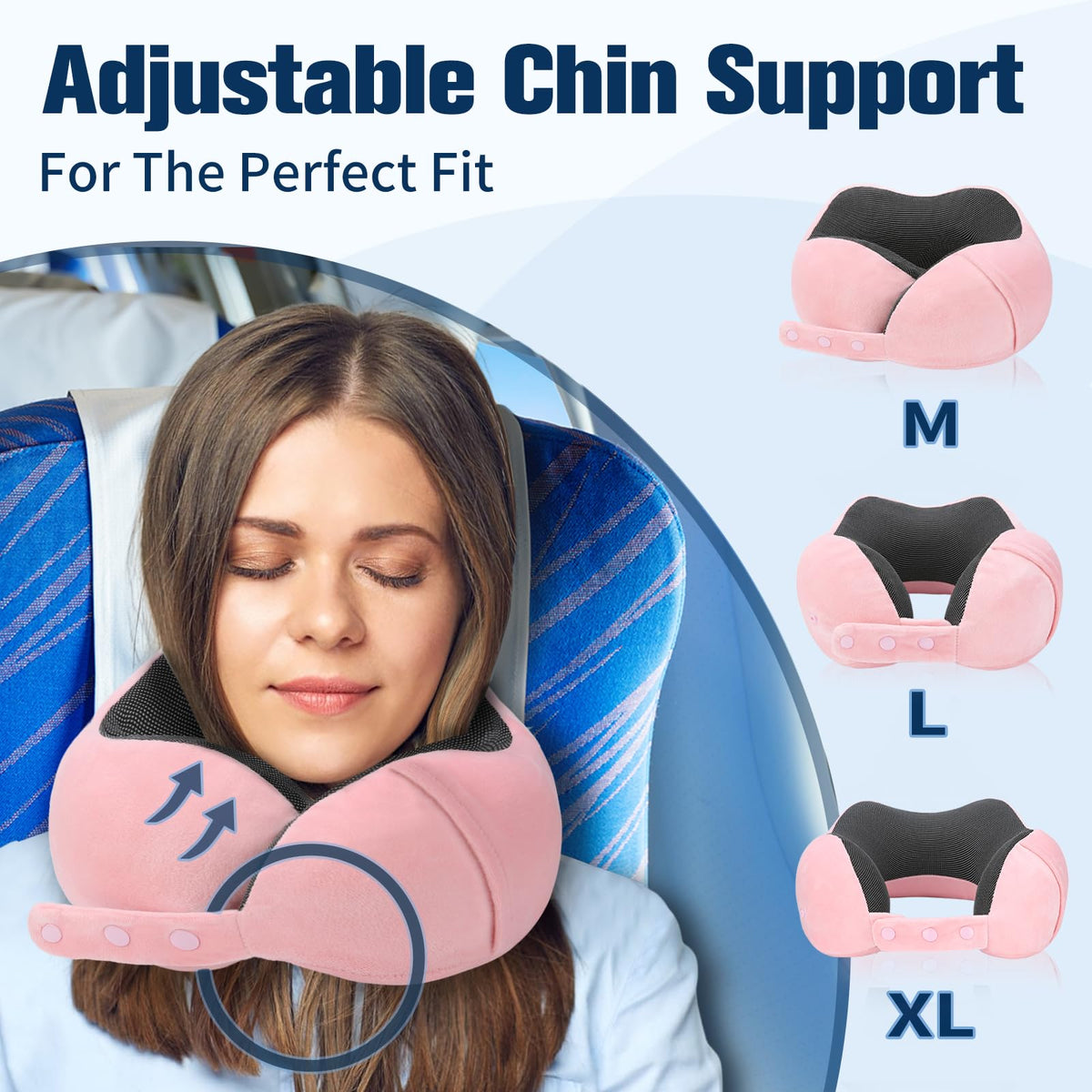 VIVITO 2-in-1 Plush Travel Neck Pillow with Eye Mask | Cute Cartoon Round Pillow for Kids & Adults | Soft Sleep Pillow & Light-Blocking Eye Mask for Flight, Train, Car & Home Naps (AnyColor/Pattern, Pack of 1)
