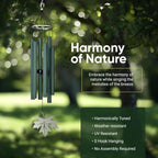 Paradigm Pictures Big 34 Inch Big Wind Chimes for Home Decor | Vastu Feng Shui Positive Energy Items | Home Decoration Hanging for Balcony, Garden & Indoor Outdoor Spaces
