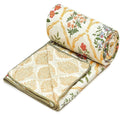 COZY FURNISH Super Soft Double Bed Dohar 84x96 Inches, Brushed Microfiber Cotton AC Blanket, Lightweight Flannel Throw, Lahariya Fabric Edging, Summer & AC use Mild Winter, Machine Washable Kafalo