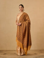 Pashmoda Women Jalwaa Kashmiri Jamawar Woven Design Shawl (Size: 40x80in, 101x203cm) SECS52