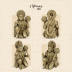 Shilpkala 5 Inch Premium Brass Hanuman Ji Idol – Decorative Brass Items for Temple & Home, Spiritual Gift Item for Wedding & Farewell, Statue for Daily Worship