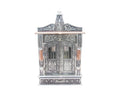 GoldGiftIdeas Pooja Mandir for Home Temple, Pooja Mandir Wall Hanging, Handcrafted Wooden Temple with Aluminium and Copper Plating, Temple for Home (12 x 6 x 23 Inch)