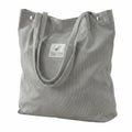 Kraptick Canvas Tote Bag for Women with Zipper - Aesthetic & Spacious Shoulder Handbag for Office, College, Travel & Shopping - Durable Tote Bag with Inner Pocket (Grey)