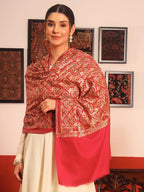 Pashmoda Women Kashish Fine Wool Nalki Embroidered Stole (Size : 28x80in, 71X203cm) EMST01