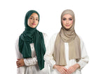 ICW Women's UV Protection Light Weight Jersey Cotton Summer Scarf Stoles Shawl head scarves for girls Dn03 (Pack of 2) (COLOUR2)
