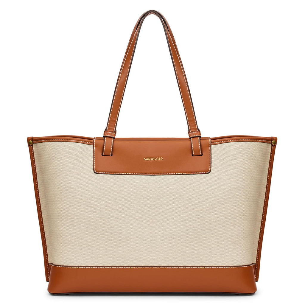Miraggio Miranda Tote Bag For Women - Ivory