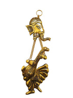 KridayKraft Metal Ganesha ji Statue,Ganpati Wall Hanging Sculpture Lord Ganesh Idol Lucky Feng Shui Wall Decor Your Home, Office,Religious Gift Article Decorative,Showpiece Figurines.