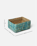 Seagrass Organizer Tray and Storage Basket for Fruits and Home Use