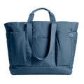 DailyObjects Idyll Tote Bag For Girls &Women | Crafted Using Soft-Touch & Water-Repellent Polyester | Polyfill Cushioning On The Inside | Holds Any Laptops Upto 14'' - Space Blue