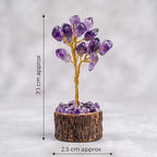 Arihant Gems and Jewels® Natural Crystal Mini Tree for Home Decor & Vastu | Feng Shui Healing Stone Tree | Wealth & Positive Energy Bonsai Gift | Clear Quartz | Amethyst