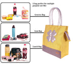 Foonty Exclusive Sunflower Daily Use Jute Lunch Bag(Yellow,FFFWB6015C)