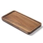 SHAHAZ CRAFTS Bathroom Rectangular Vanity Tray, for Counter, Toilet Tank, Wood Bathroom Tray for Organizing and Home Decor (9.8 x 5.1 x 0.8 inch)