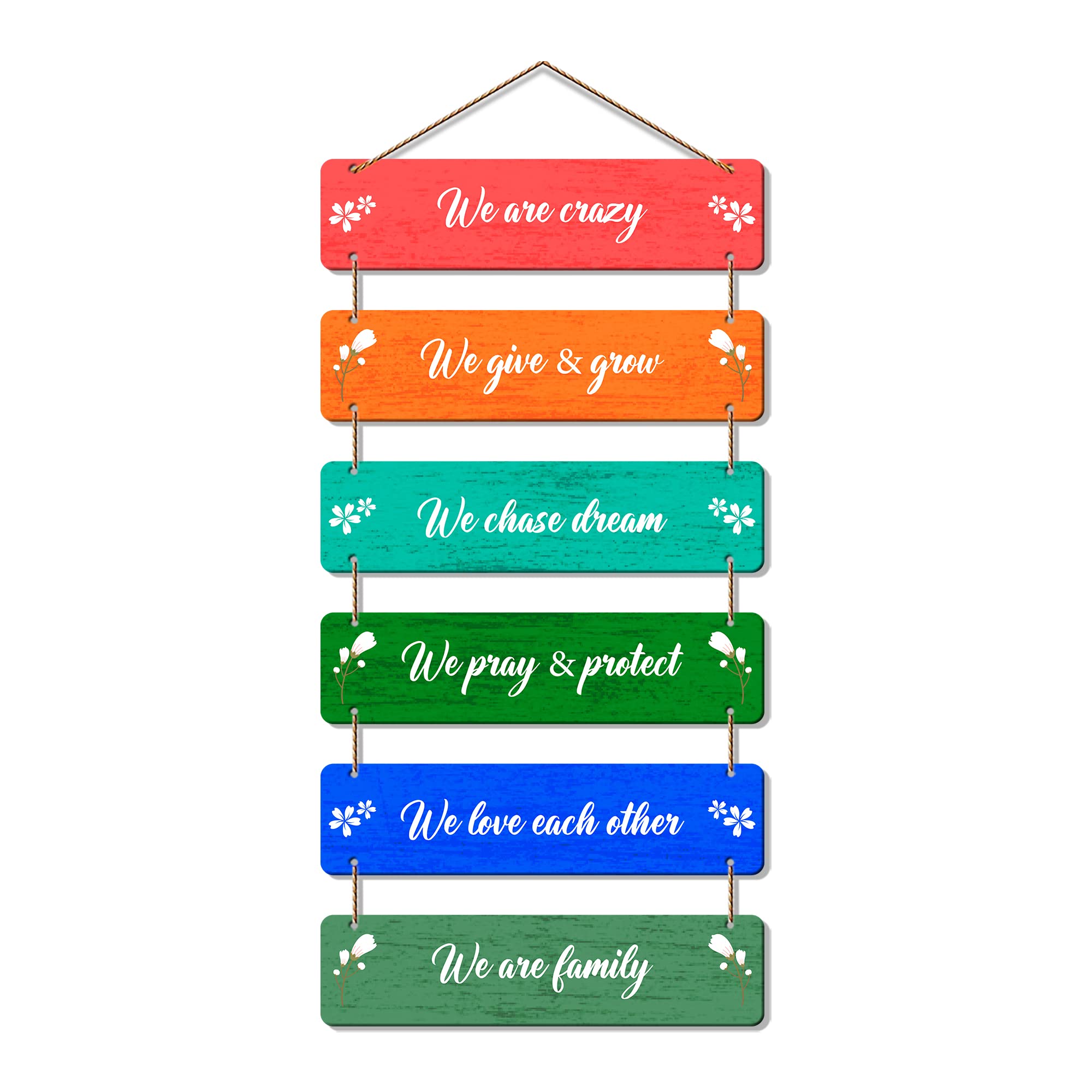 Artvibes We Are Crazy Quotes Printed Wooden Wall Hanging for Home Decor | Quotes Decor Item | Printed Wall Decoration | Wall Illustrations | Graphic Print Artwork | Unique Gift | Cafe Decor(WH_3220N)