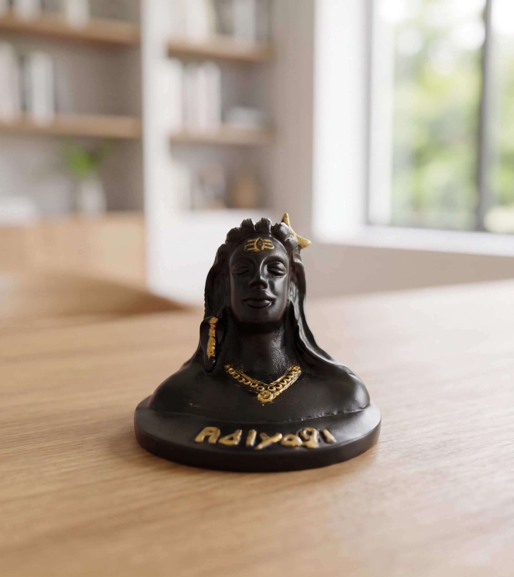KridayKraft Adiyogi (Shiva) Metal Statue/Murti for Car Dashboard & Pooja,Home & Office Décor Item,Shankara/Mahakal Idol Showpiece Figurines Maha Shivratri Idol Gift...