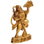 ARTVARKO Brass Hanuman Table Top Wall/Door Hanging Bajrangbali Idol Entrance for Home Office 7.5 Inches