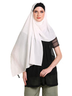 SAHIL SCARF Women Hijab Scarf 180x70cm Chiffon Georgette Lightweight Soft Fabric Easy to Drape with Burqah Abaya and Modest Dress
