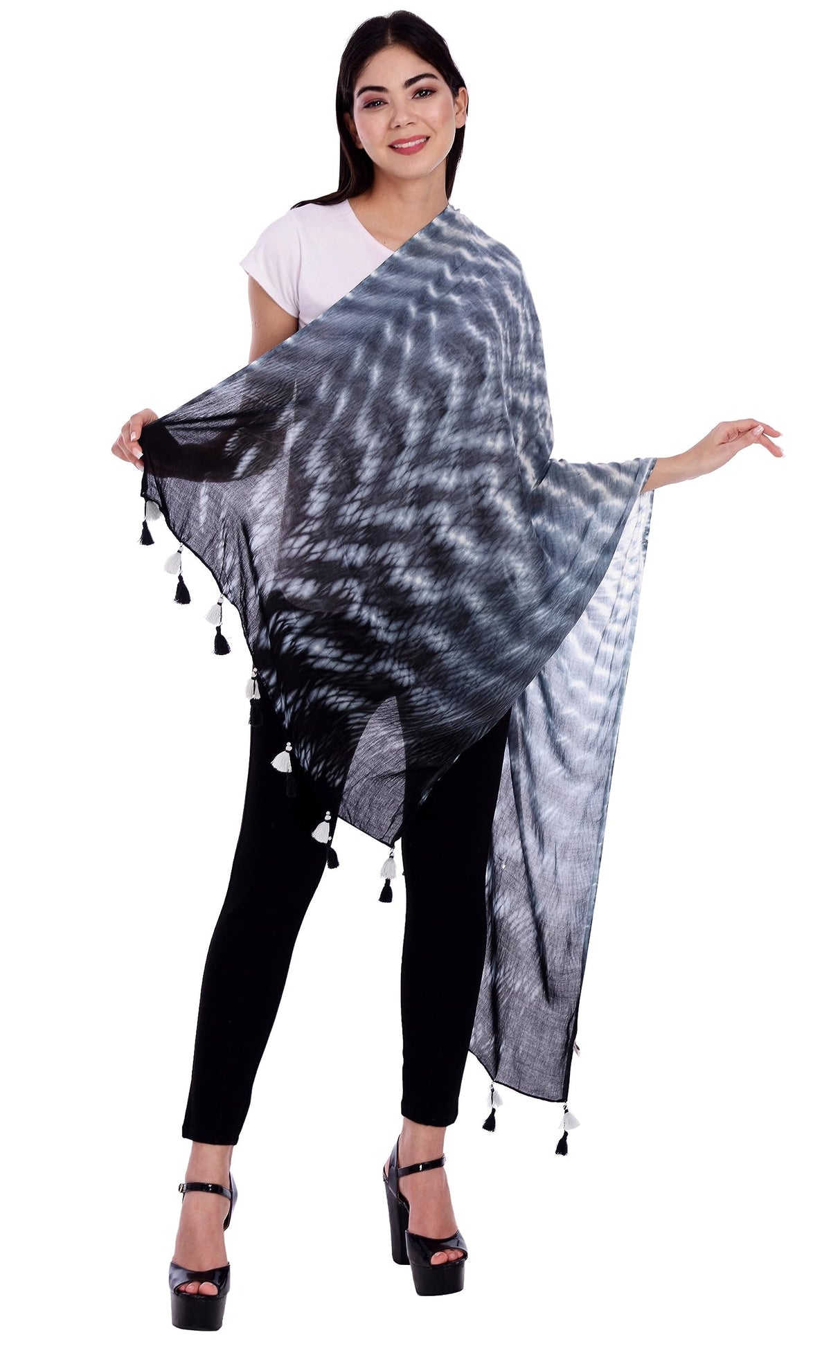 PALATT Cotton Scarf for Women | Lightweight Summer Stole for Women | Soft Breathable Ladies Scarf | Size 70 x 180 cm
