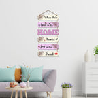Artvibes When There Is Love In The Home Decorative Wall Art MDF Wooden Wall Hanger for Home | Decor Hanging Ornaments | Modern Decor Items | Wall Poster | Artworks Hangings | Unique Gift (WH_6606N)