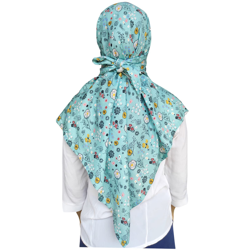 Switchon Rayon Anti Pollution Full face Scarf UV Sun Rays Protection scarf for women - Free Size (turquoise)