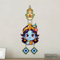 Artvibes Bal Krishna Face Evil Eye Wall Hanging for Home Entrance Decor | Nazar Battu Protection Hanging for Living Room Bedroom Temple Office | Vastu Positive Energy Decorative Gift (WH_8573N)