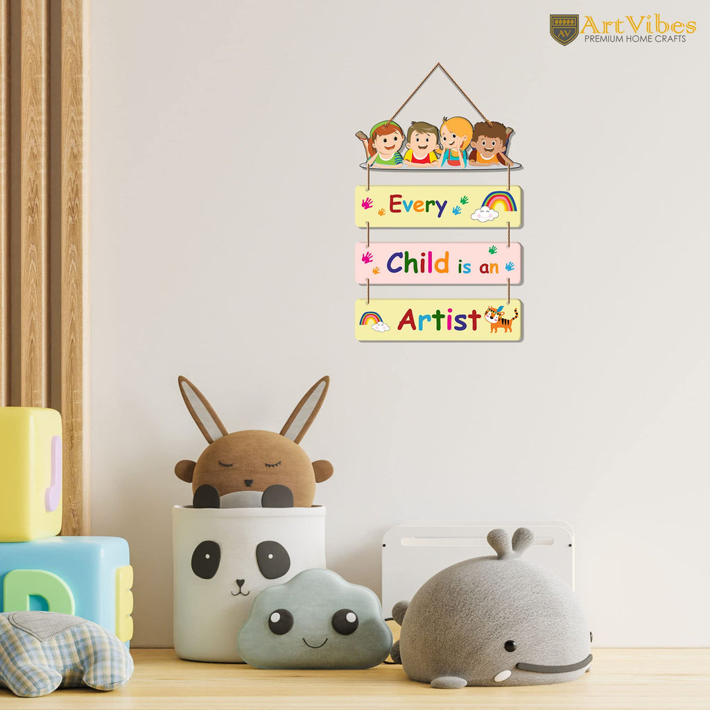 Artvibes Positive Quote Designer Wall Hanging Wooden Art | Quotes Decor Item | Wall Poster | Office Decor | Inspirational Quotes Wall Art | Mdf Wall Decoration | Unique Gift Items (WH_6903N)