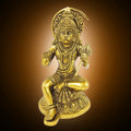 ARTVARKO Brass Lord Hanuman Statue Bajrang Bali Temple Murti Showpiece Pooja Gift Item 8 Inches