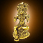 ARTVARKO Brass Lord Hanuman Statue Bajrang Bali Temple Murti Showpiece Pooja Gift Item 8 Inches