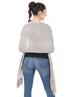 MUFFLY Fine Blended Ultra Soft & Warm Wool Silk Unisex Pashmina Shawl, Stole & Wrap with Hanger