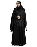 Mehar ULEMA DRIP DROP HIJAB (Off Black, XX-Large)