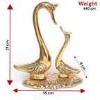 Prince Home Decor & Gifts Metal Tray Bowl For Table And Home Decorative (19 x 9 x 10 cm, Golden)