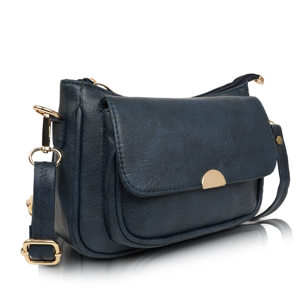LANCER Hobo Crossbody Shoulder Bag for Women & Girls – Stylish Tote Sling Handbag with Adjustable Strap | Ladies Purse, Travel Casual Office Bag (Black)