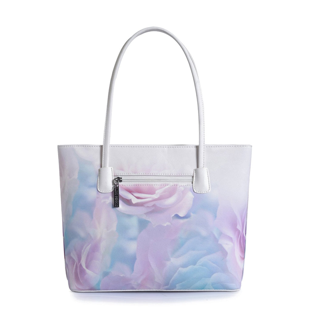 Lino Perros Womens Pink Leatherette Classic Tote Bag (Pink)