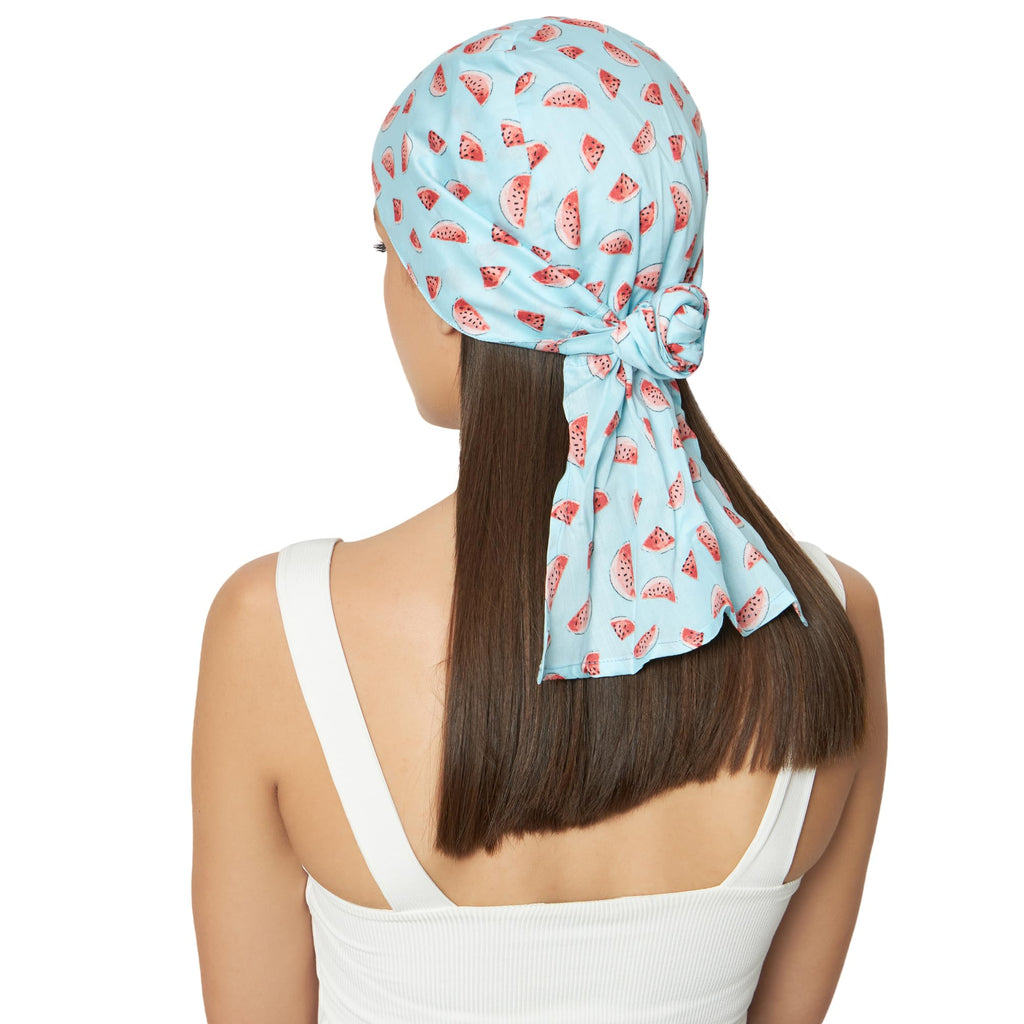The Headscarves Cotton Female Beautifull Printed Headwraps Headscarf for Women Free Size, Multicolor