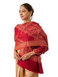 Pashmoda Women Kohsar Kashmiri Jamawar Woven Design Shawl (Size: 40x80in, 101x203cm) SECS53
