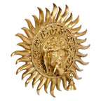 Svarup Brass Om Sun Ganesha Ganesha Wall Hanging for Home Office Entrance Puja Gift 11 Inch.