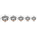 LIMETRO STEEL Stainless Steel Copper Bottom Cookware Set/Handi Set of 5 with Lids - (0.5 L, 0.75 L, 1 L, 1.5 L & 2 L)
