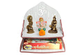 MS Enterprises Wooden Beautiful Plywood Mandir Pooja Room Home Decor Office OR Home Temple Wall Hanging Product (White)
