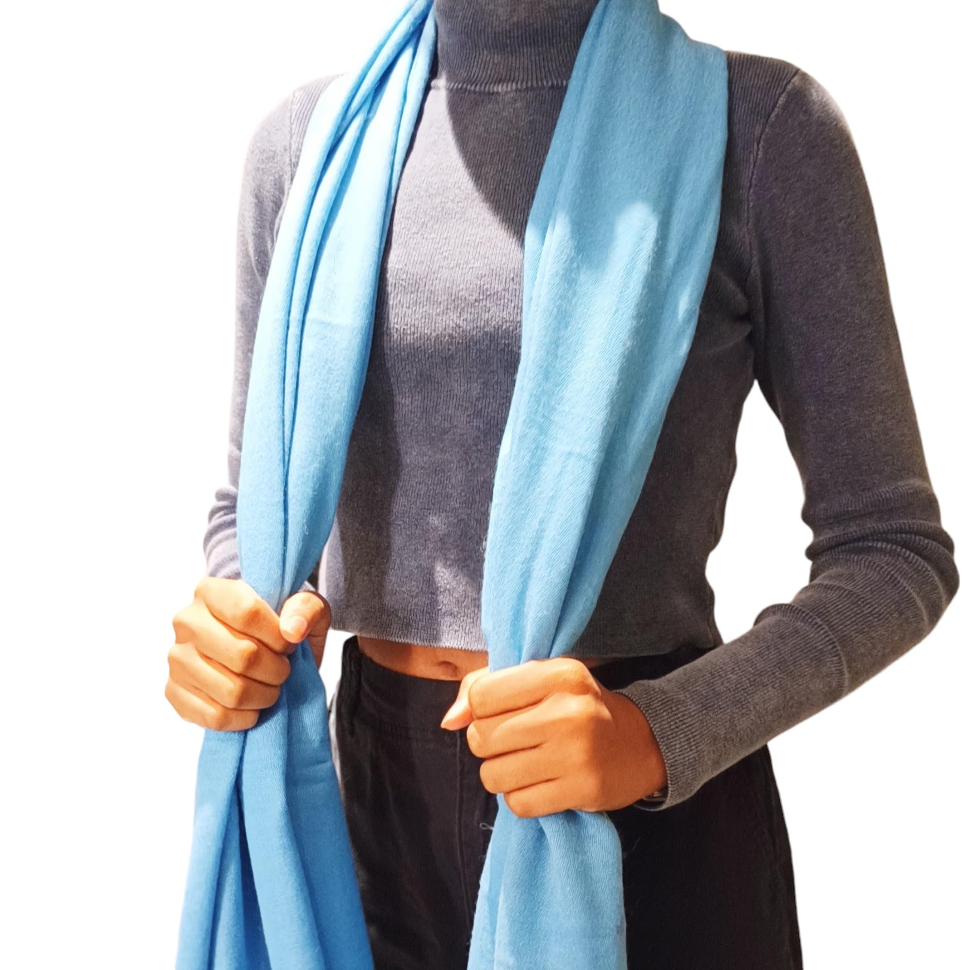 Graziemille Pure Pashmina For WomenTURQUIOSE LARGE