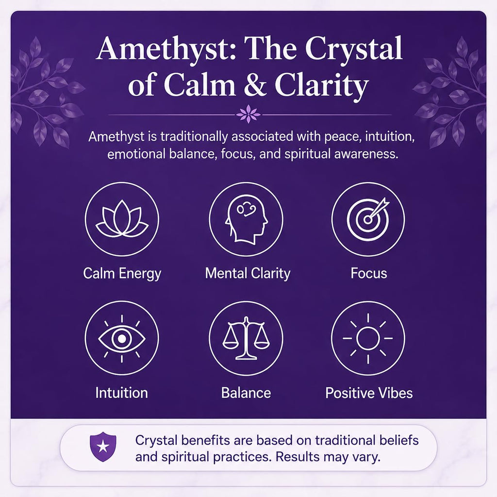 Hari Enterprises Amethyst Crystal Tree with 300 Beads | Amethyst Money Tree for Home Décor | Feng Shui Crystal Tree for Wealth, Positivity & Prosperity | Handmade Decorative Crystal Plant