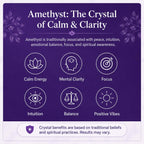Hari Enterprises Amethyst Crystal Tree with 300 Beads | Amethyst Money Tree for Home Décor | Feng Shui Crystal Tree for Wealth, Positivity & Prosperity | Handmade Decorative Crystal Plant