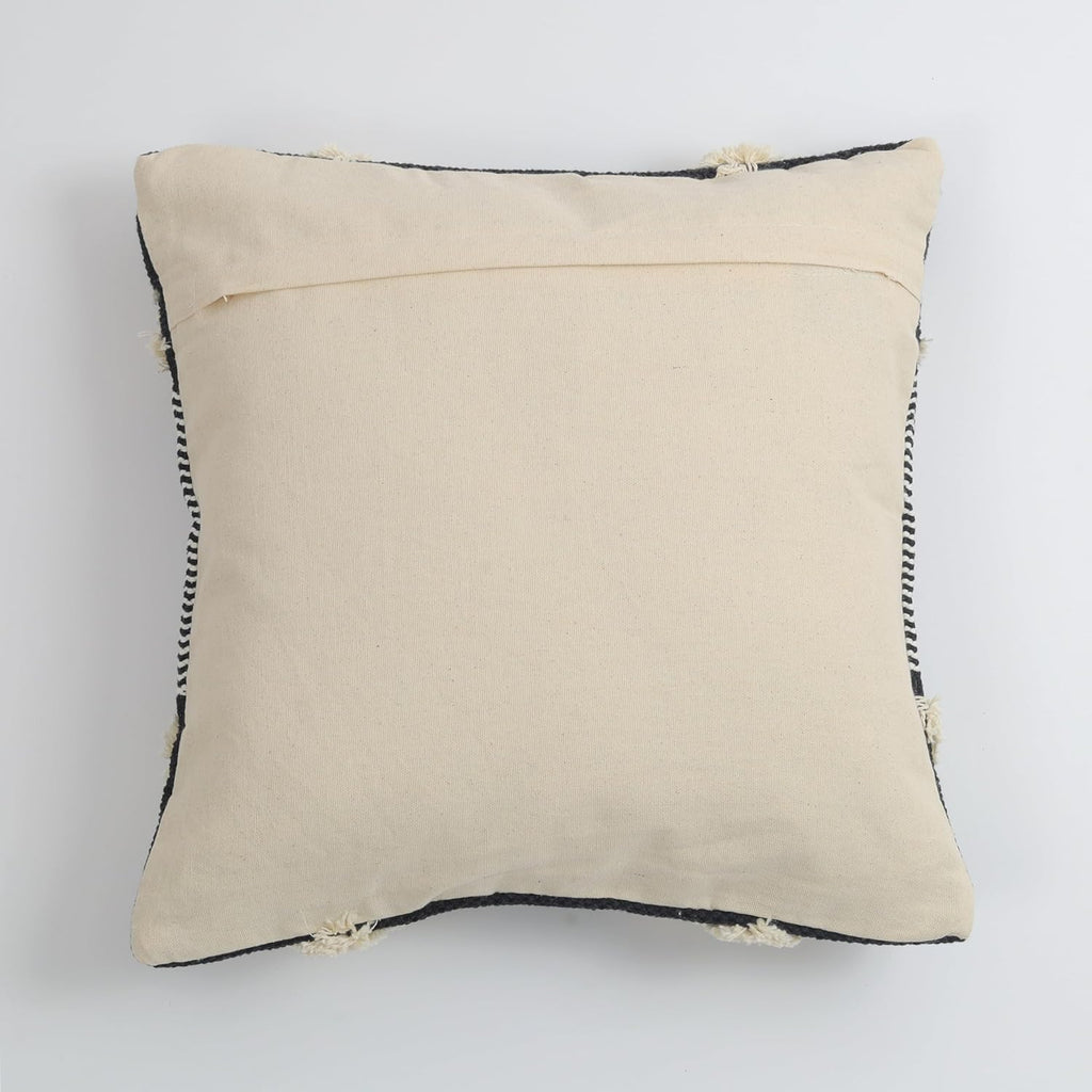 Furnistitchs Premium Decorative Throw Cushion Pillow Cover Boho Home Decor - Living Room Bedroom Couch Sofa Cushion Covers 16 inch x 16 inch (2, Black Mountains)