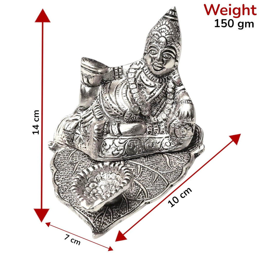 KridayKraft Metal Kuber Deepam Oil lamp for or Bringing Good Luck, Prosperity and Wealth,