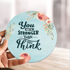 Artvibes Showpiece Idols and Figurines for Home and Office Decor | Stylish Quote Your are Stonger Than You Think for Table | Desk | Livingroom | Modern Art Design | Motivational Printed (SP_1217)