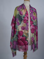 VIC Cotton Modal Digital Print Scarf for Women | Digital Print Designer Stole | Soft Lightweight Luxury Wrap | Premium Silk Modal Blend | 55 x 170 cm | VIC-SM-DP5517 (Vibrant grape)