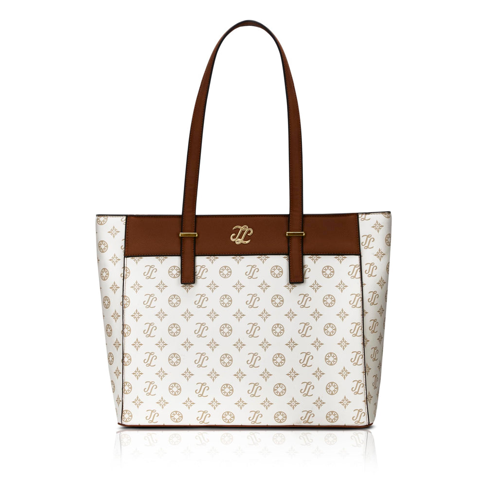 Lavie Signature Women's Maryland Monogram Tote Laptop Bag | Tote Laptop Bag for Work | Ladies Purse | Stylish Shoulder Bag | Gift for Women