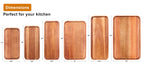Acacia Wood Platter Small 12X5.5 Charcuterie Boards Long Rectangle Decorative Trays Home Decor Cheese Board Wooden Serving Platters for Cookie, Snack, Dessert, Food Dish Cake Appetizer Plates
