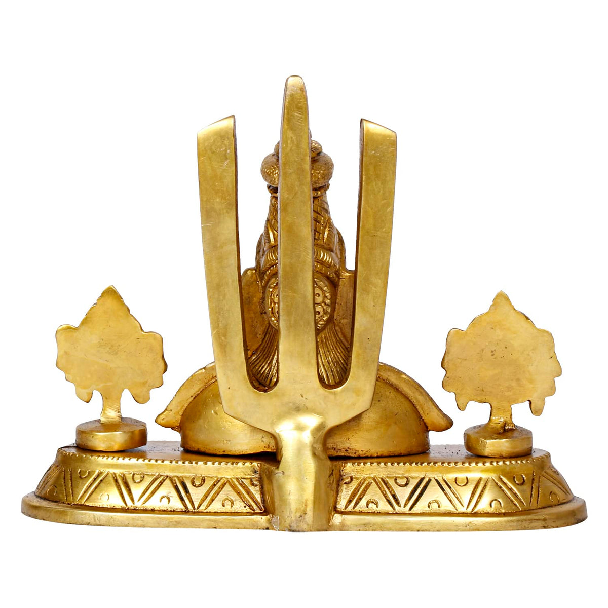 ARTVARKO Tirupati Balaji Venkateshwara Face Bust Brass Idol Vishnu Chakra Namah Shankh Statue Murti Lord Srinivasan 5.5 Inch
