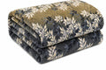 Gullivar Flannel AC Blanket (78x88 Inches) – 155 GSM Lightweight Ultra Soft Cooling Blanket, Multipurpose AC Blanket & Warm Top Sheet for Medium Beds, Breathable & Cozy, Grey & Gold Kafalo